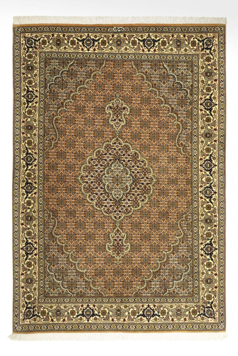 Perzisch tapijt - Tabriz - Royal - Koninklijke - 150 x 102 cm - zand