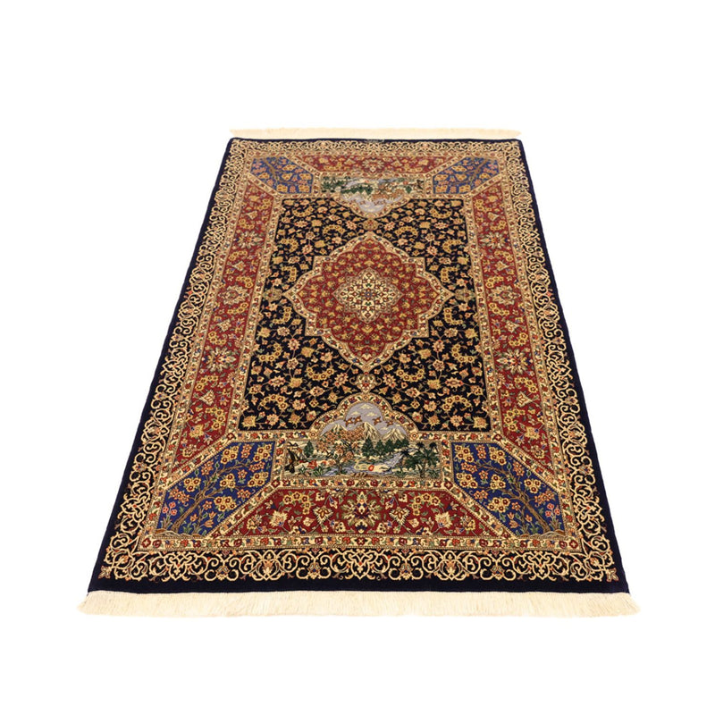 Perzisch tapijt - Ghom - 154 x 100 cm - donker beige