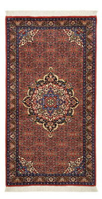 Perzisch tapijt - Bijar - 136 x 71 cm - donkerrood