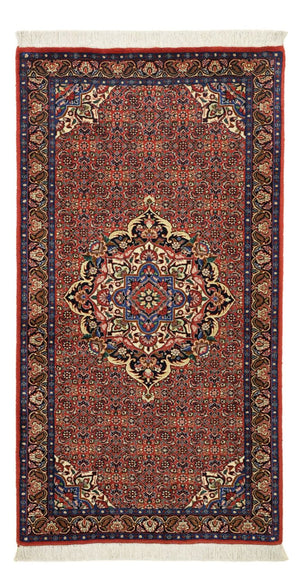 Perzisch tapijt - Bijar - 136 x 71 cm - donkerrood