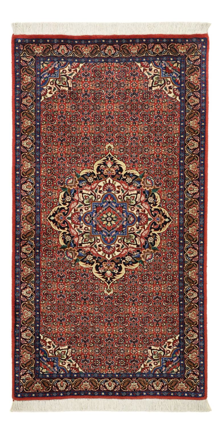 Perzisch tapijt - Bijar - 136 x 71 cm - donkerrood