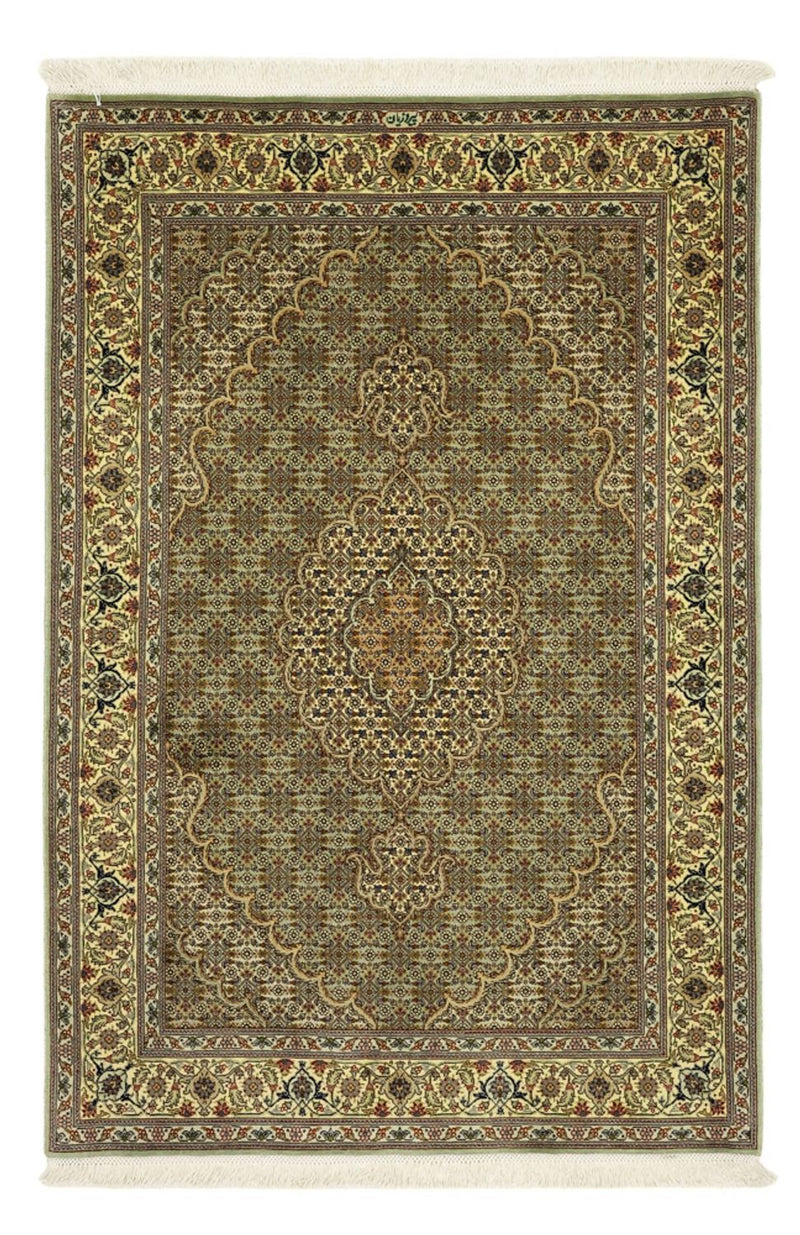 Perzisch tapijt - Tabriz - Royal - 151 x 100 cm - olijfgroen