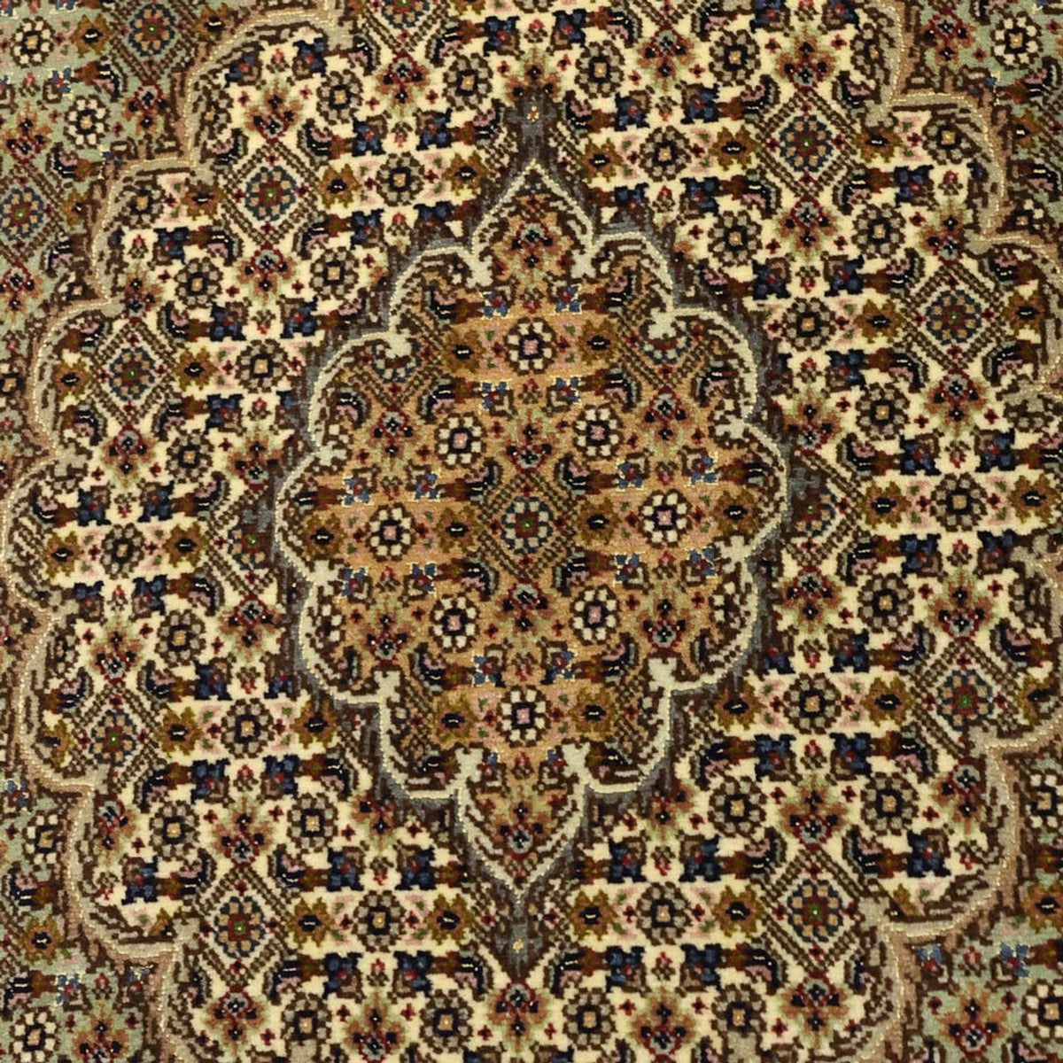 Perzisch tapijt - Tabriz - Royal - 151 x 100 cm - olijfgroen