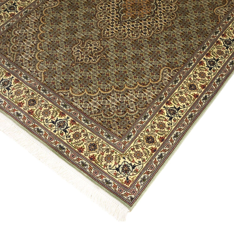 Perzisch tapijt - Tabriz - Royal - 151 x 100 cm - olijfgroen