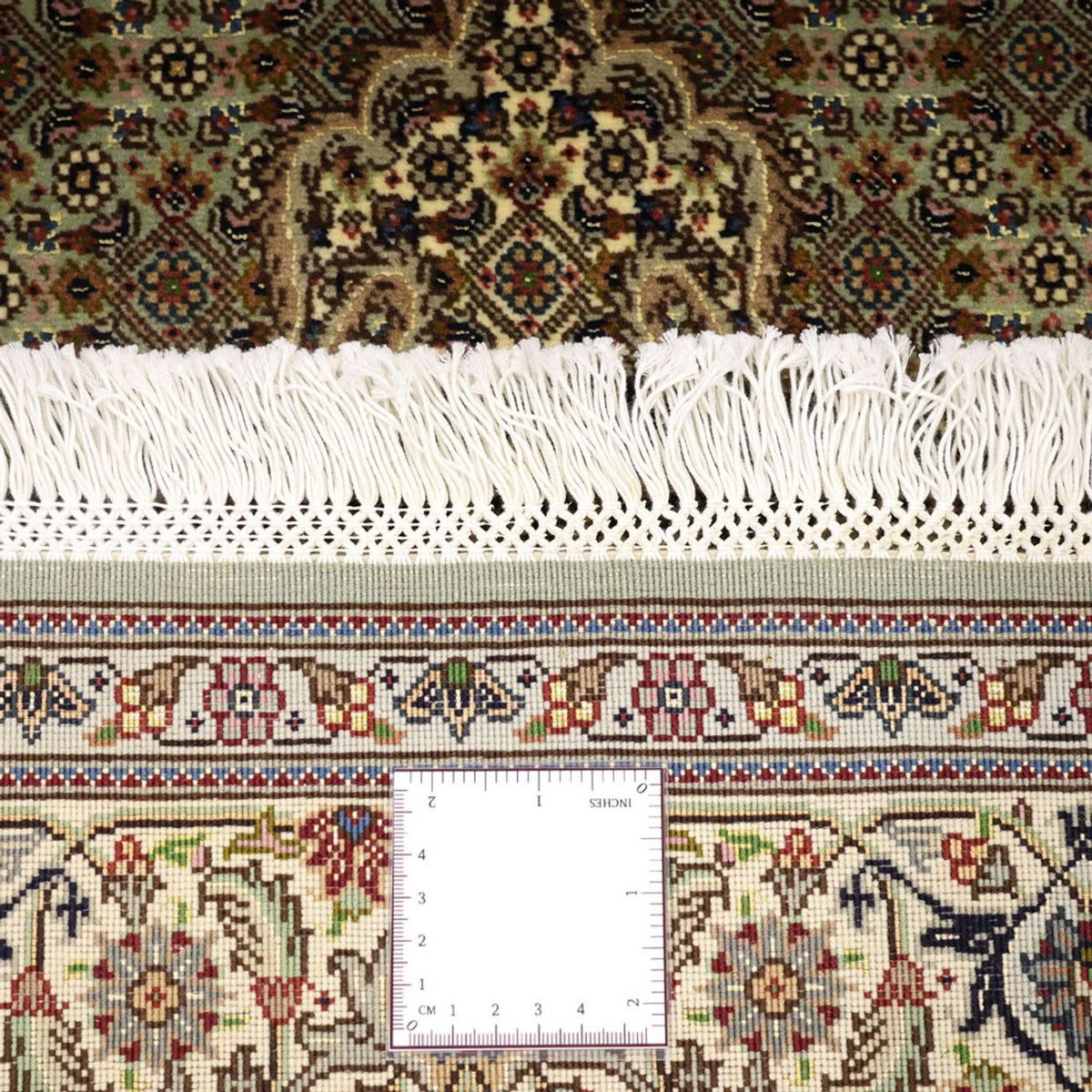 Perzisch tapijt - Tabriz - Royal - 151 x 100 cm - olijfgroen