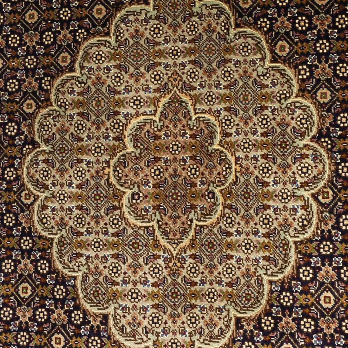 Perzisch tapijt - Tabriz - Royal - Zijden halsketting - 149 x 100 cm - donker beige