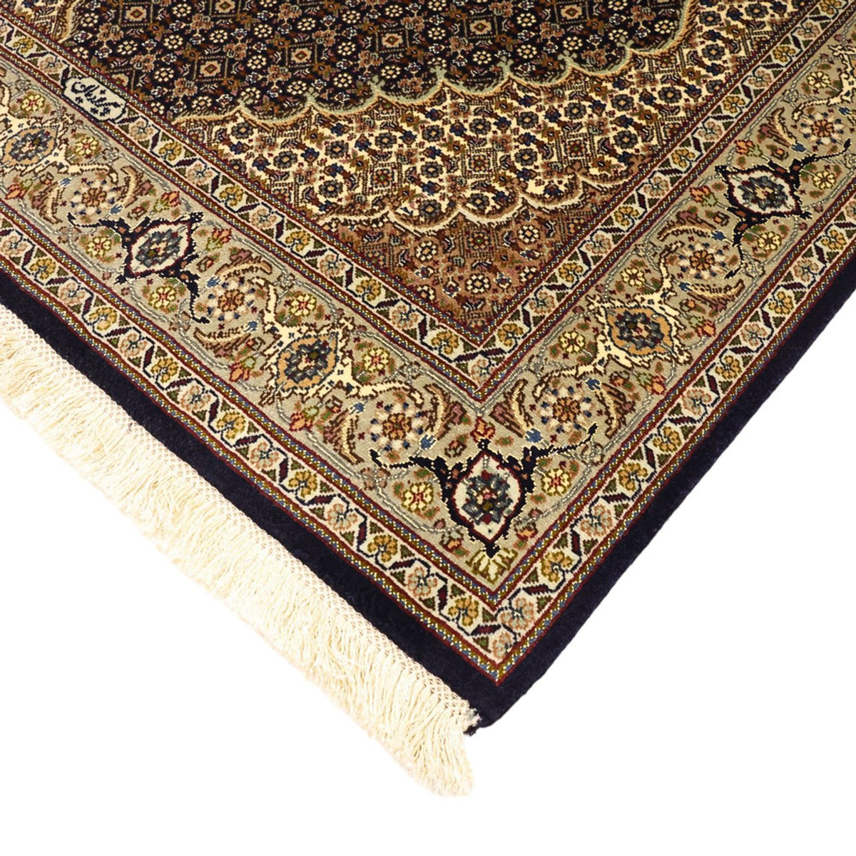 Perzisch tapijt - Tabriz - Royal - Zijden halsketting - 149 x 100 cm - donker beige