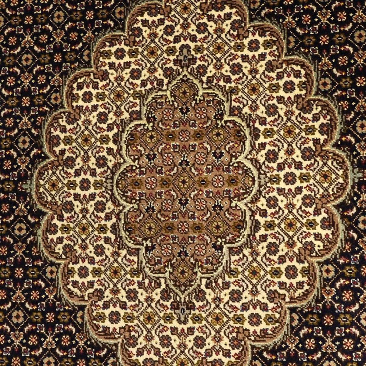 Perzisch tapijt - Tabriz - Royal - Zijden halsketting - 159 x 98 cm - donker beige