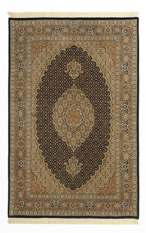Perzisch tapijt - Tabriz - Royal - 150 x 99 cm - donker beige