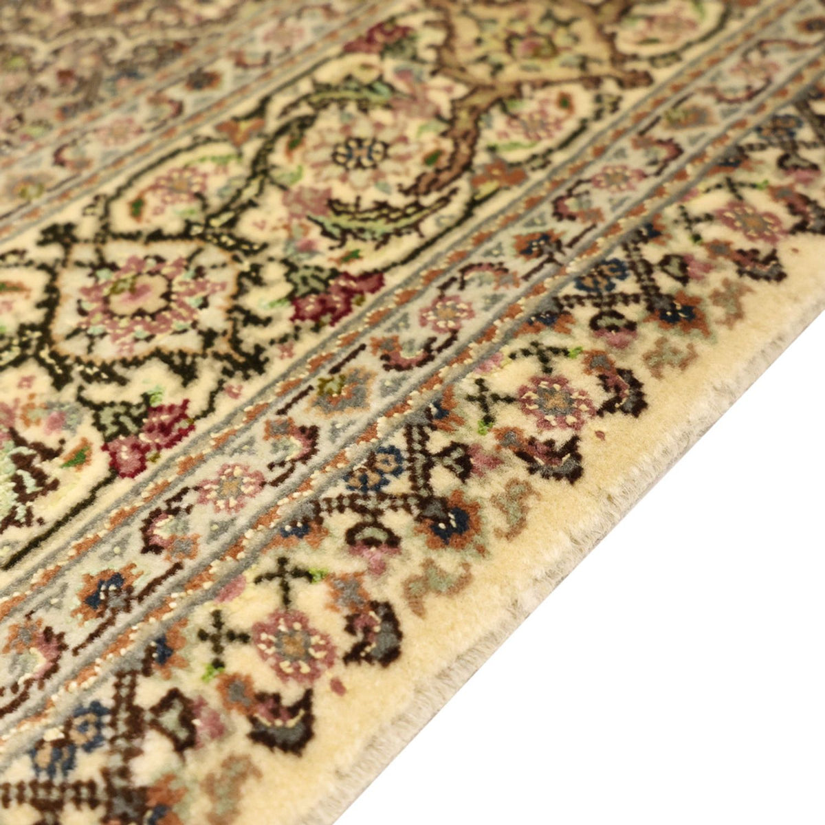 Perzisch tapijt - Tabriz - Royal - 152 x 103 cm - olijfgroen