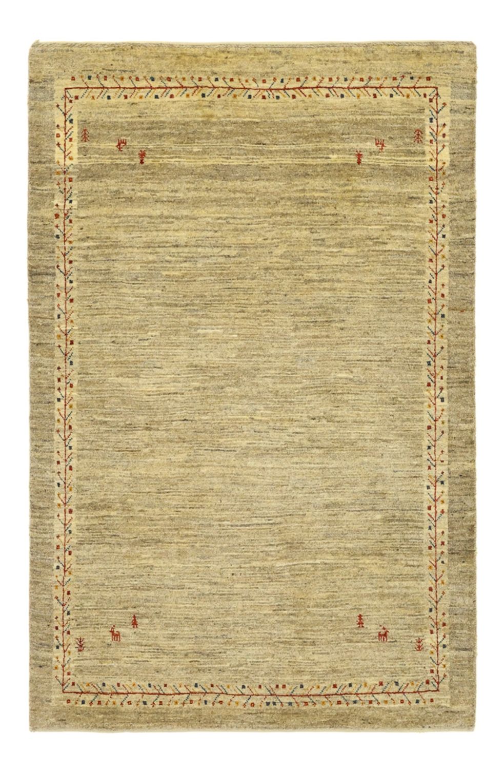 Gabbeh Tapijt - Kashkuli Perzisch - 125 x 82 cm - beige