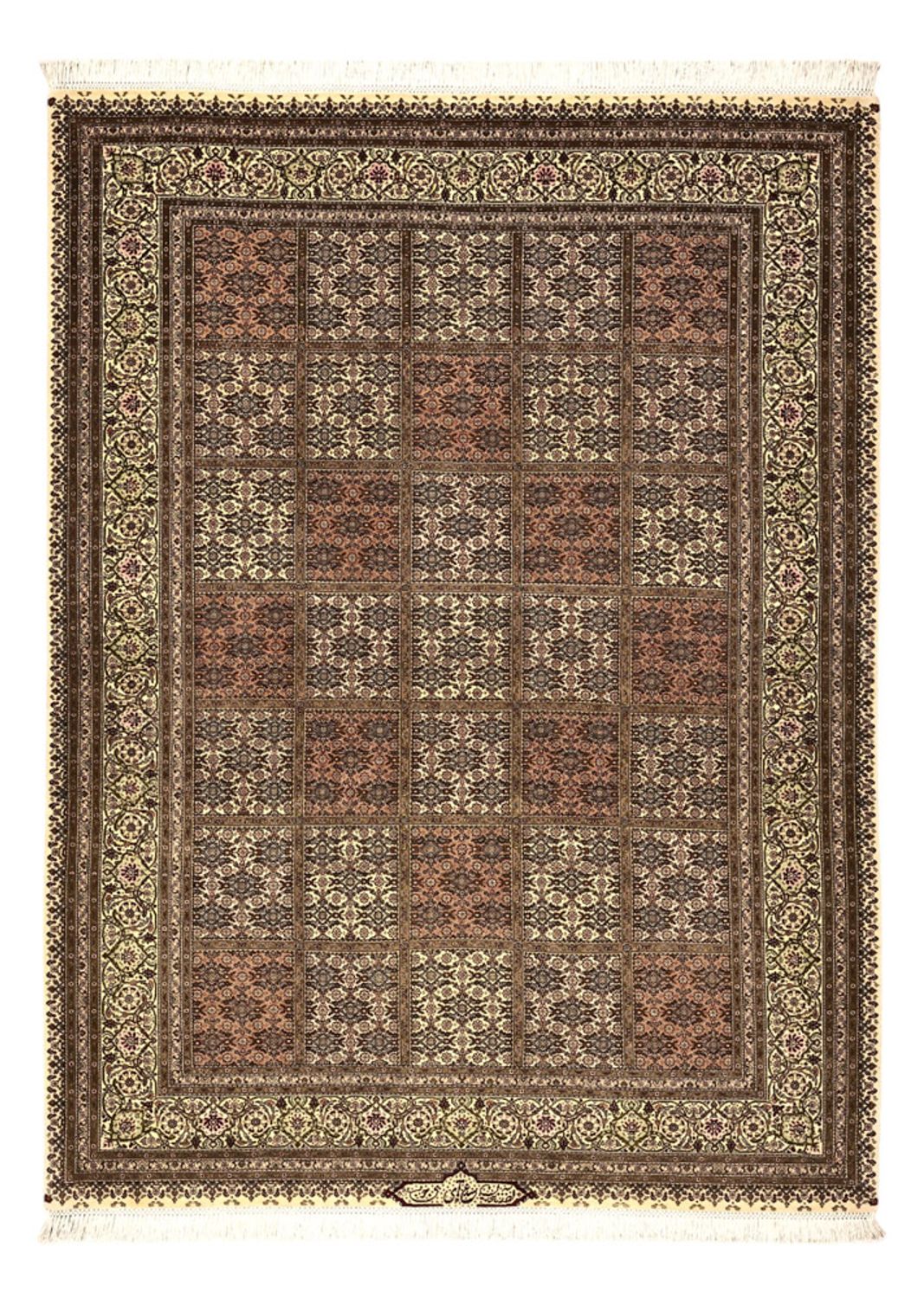 Perzisch tapijt - Tabriz - Royal - Koninklijke - 207 x 152 cm - donker beige