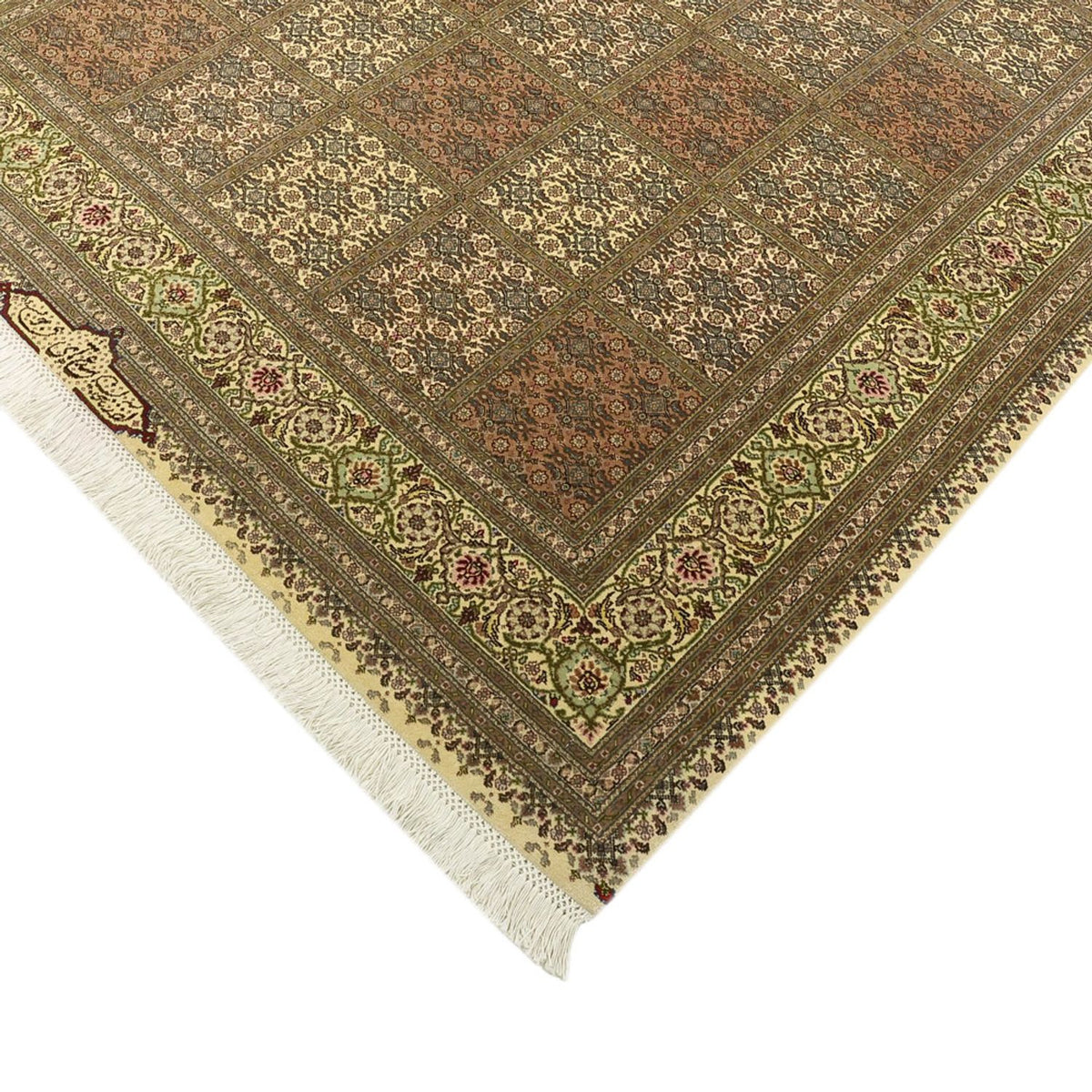 Perzisch tapijt - Tabriz - Royal - Koninklijke - 207 x 152 cm - donker beige