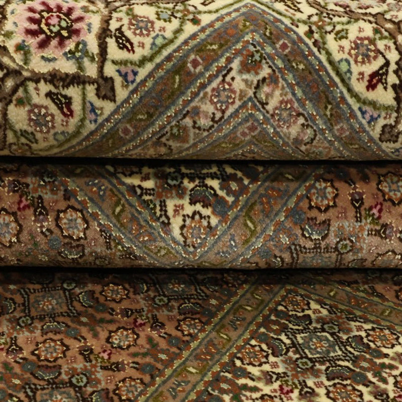 Perzisch tapijt - Tabriz - Royal - Koninklijke - 207 x 152 cm - donker beige