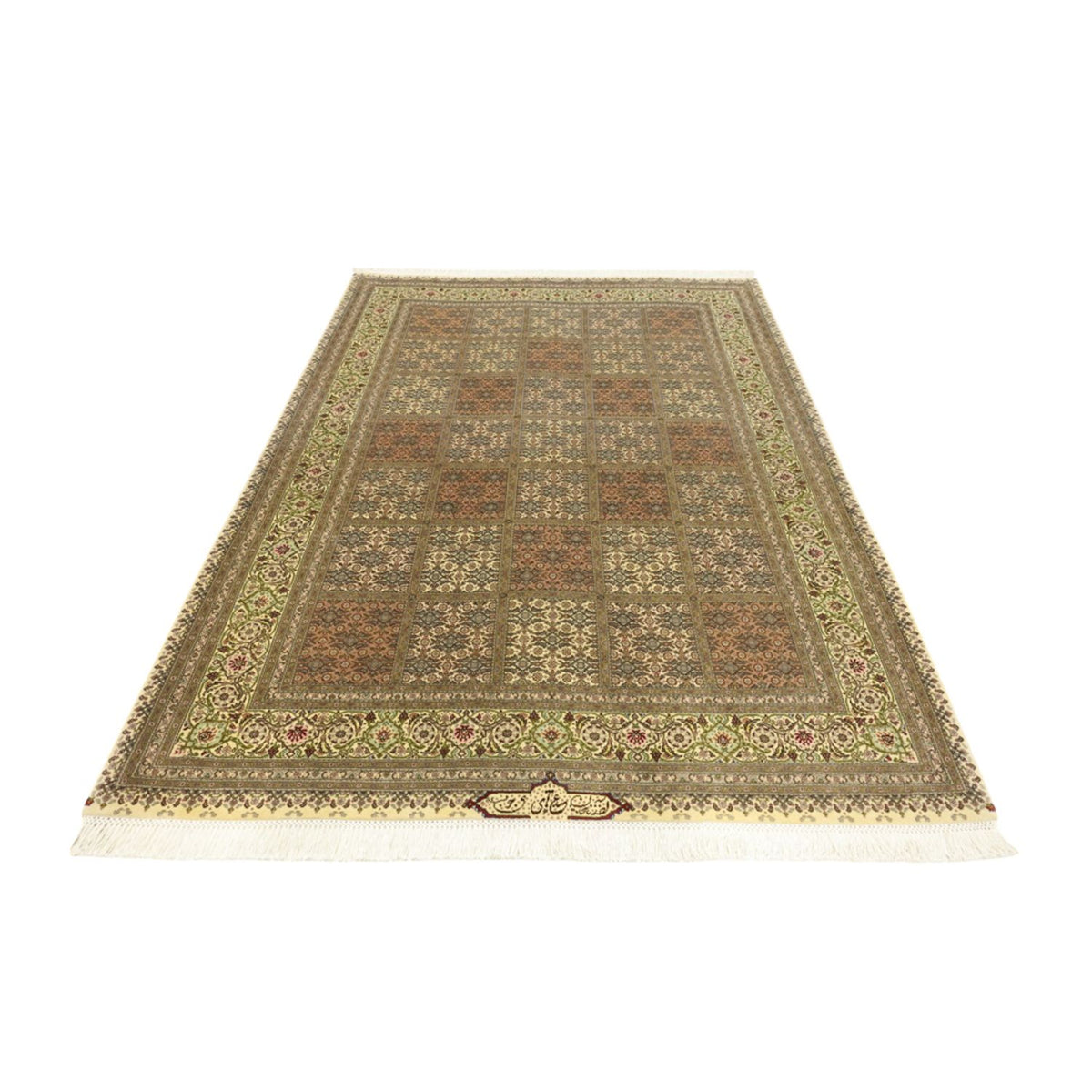 Perzisch tapijt - Tabriz - Royal - Koninklijke - 207 x 152 cm - donker beige