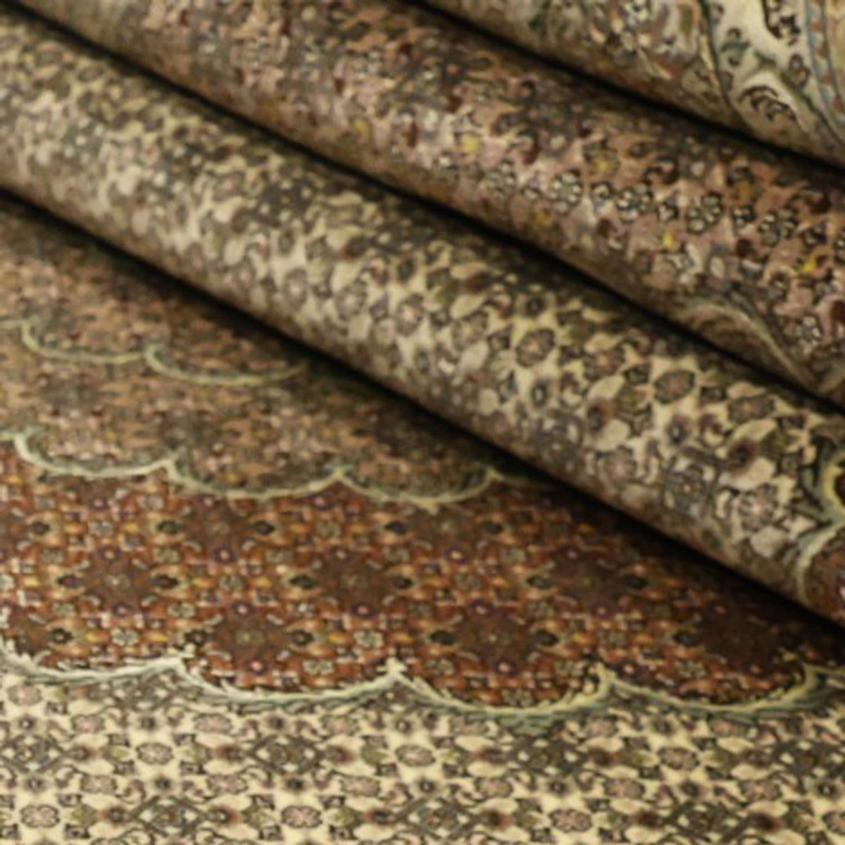 Perzisch tapijt - Tabriz - Royal - Koninklijke - 348 x 248 cm - licht beige