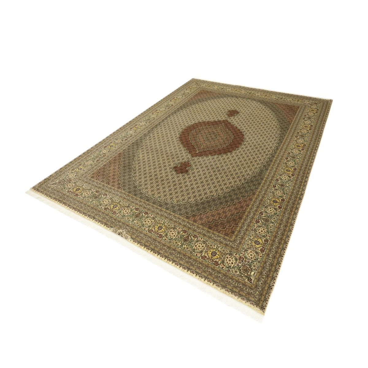 Perzisch tapijt - Tabriz - Royal - Koninklijke - 348 x 248 cm - licht beige