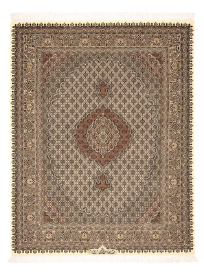 Perzisch tapijt - Tabriz - Royal - Koninklijke - 197 x 154 cm - donker beige