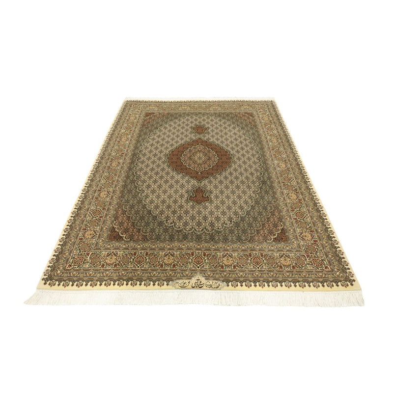 Perzisch tapijt - Tabriz - Royal - Koninklijke - 197 x 154 cm - donker beige