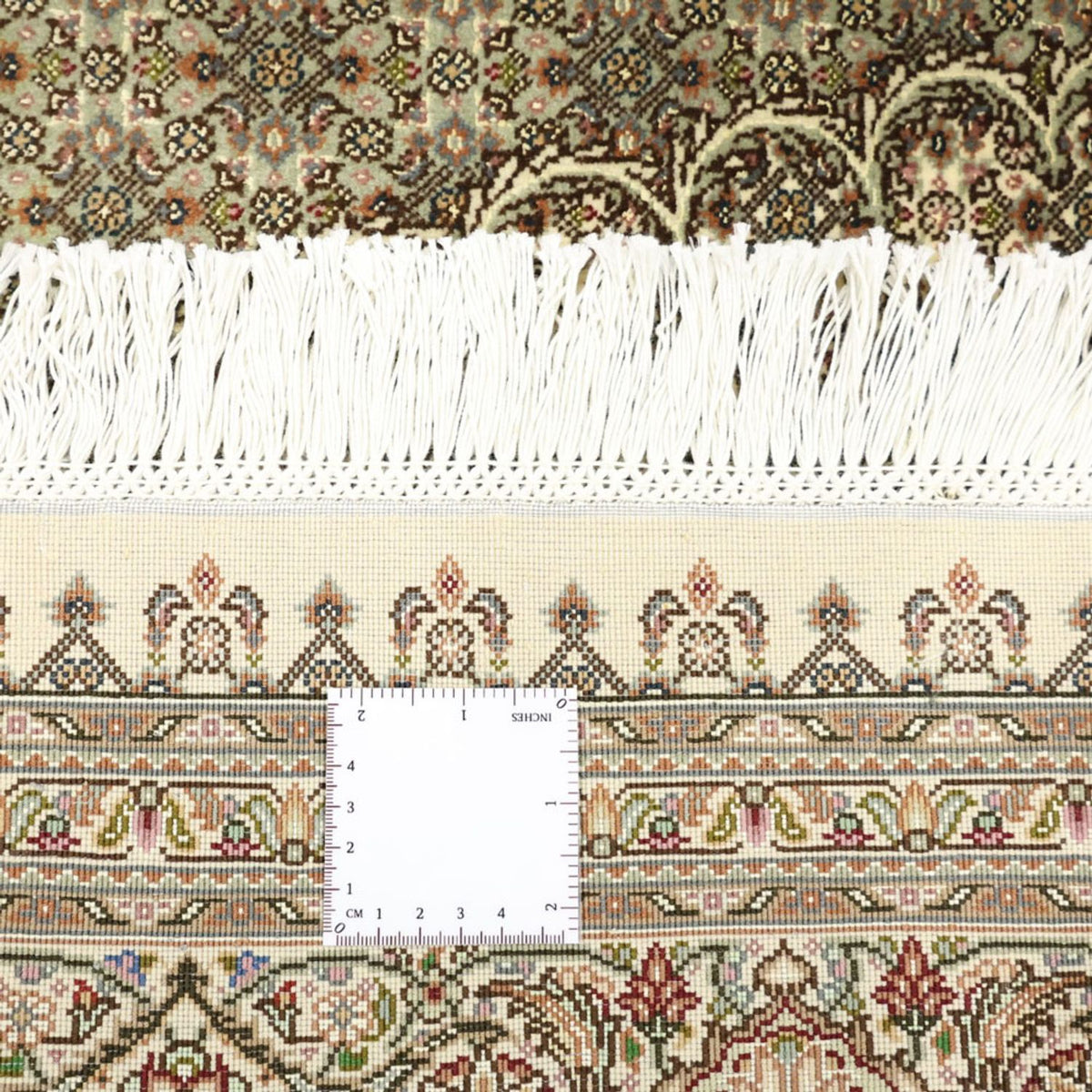 Perzisch tapijt - Tabriz - Royal - Koninklijke - 197 x 154 cm - donker beige