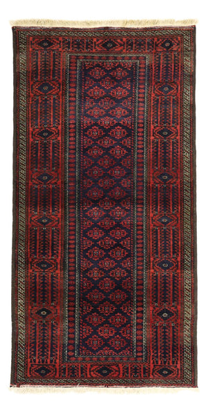 Loper Baluch tapijt - 188 x 99 cm - donkerrood