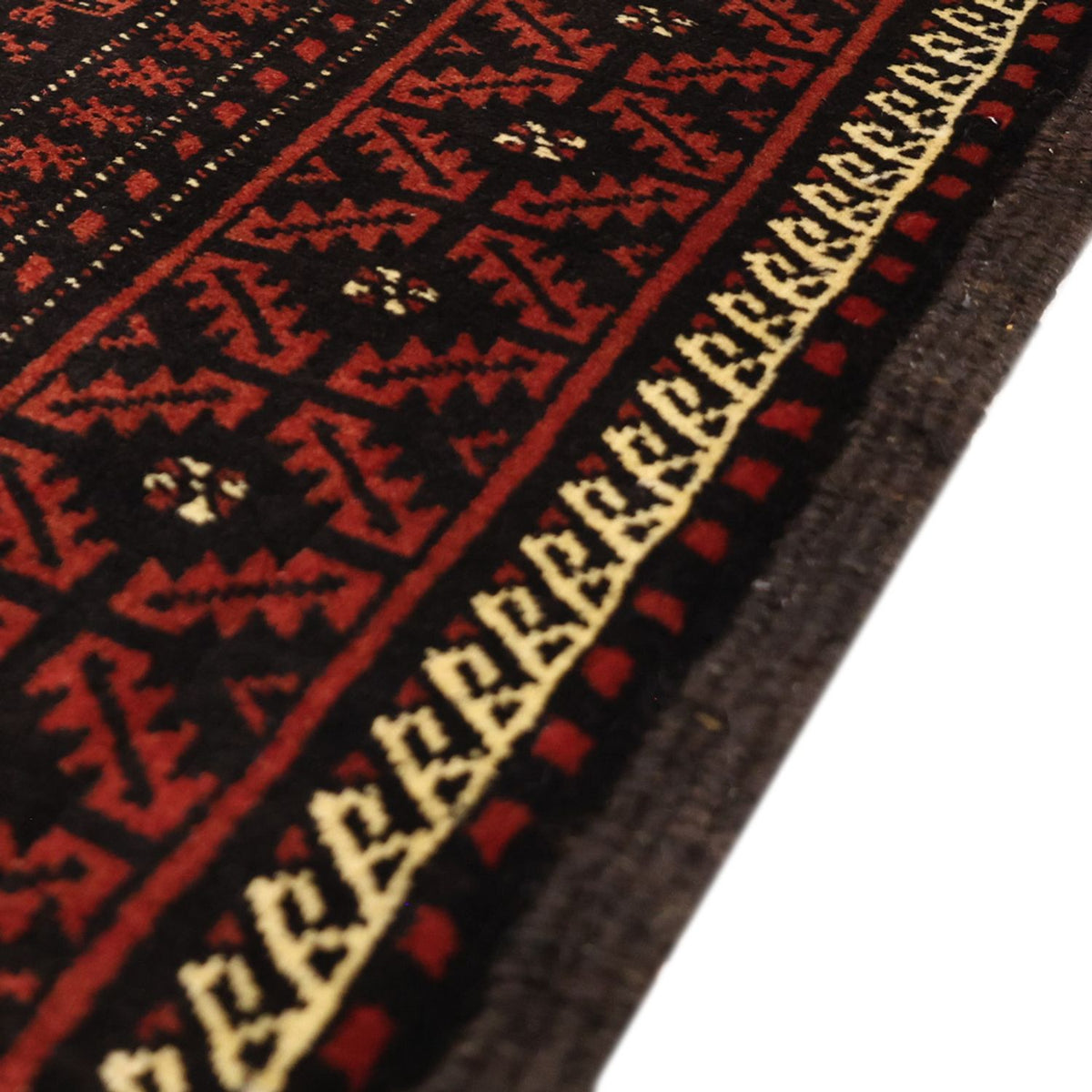 Loper Baluch tapijt - 204 x 102 cm - donkerrood