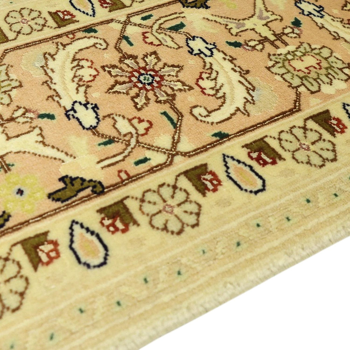 Perzisch tapijt - Tabriz - Koninklijke - 203 x 147 cm - beige