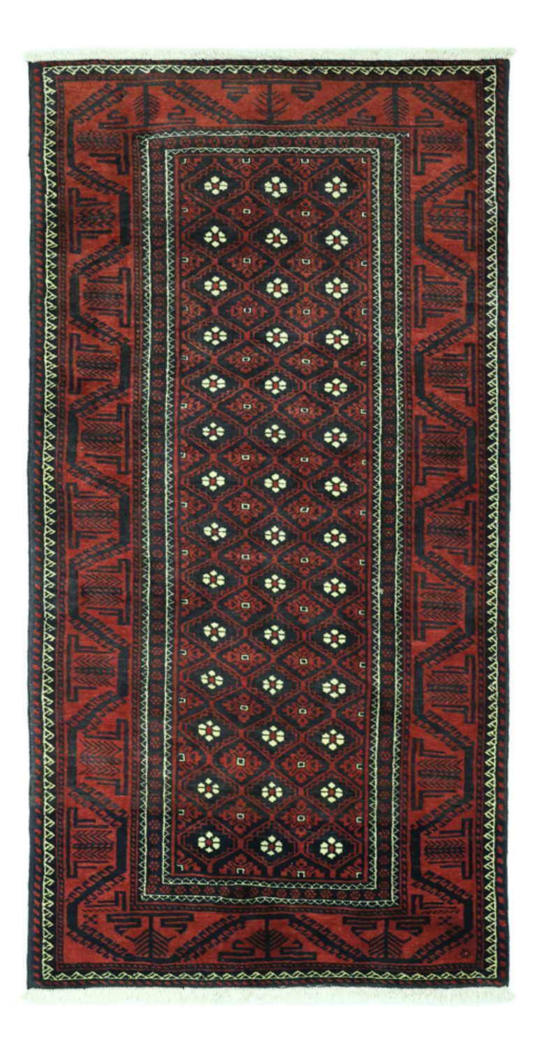Loper Baluch tapijt - 198 x 103 cm - donkerrood