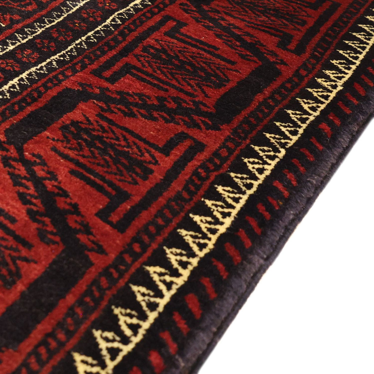 Loper Baluch tapijt - 198 x 103 cm - donkerrood