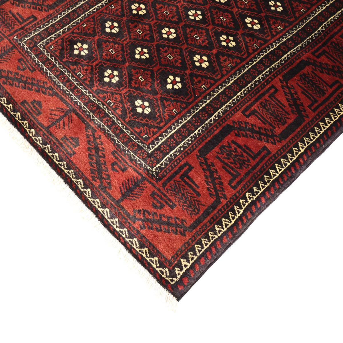 Loper Baluch tapijt - 198 x 103 cm - donkerrood