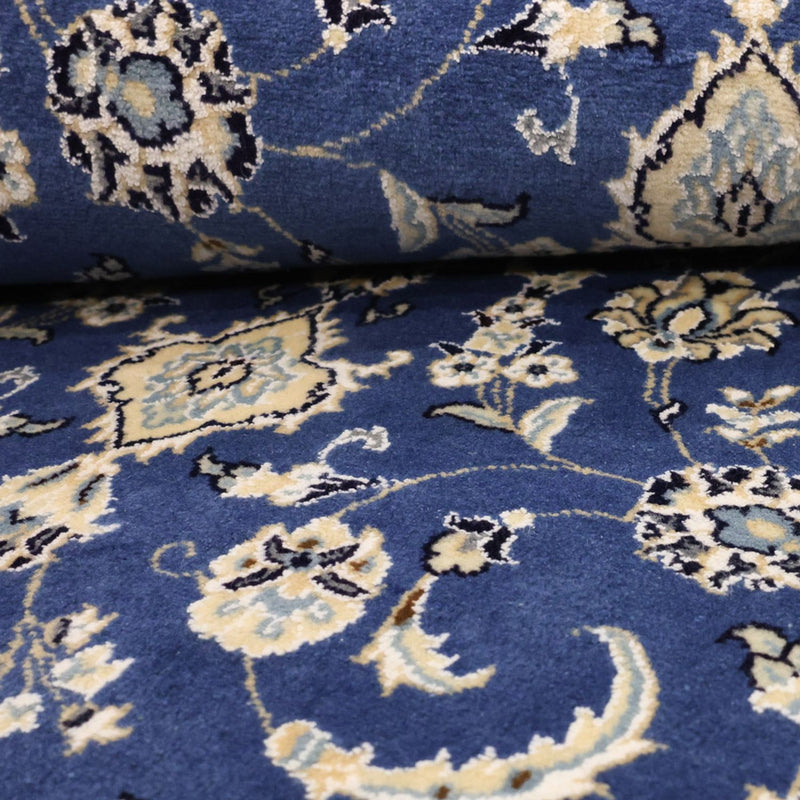 Perzisch tapijt - Nain - Koninklijk - 140 x 86 cm - donkerblauw