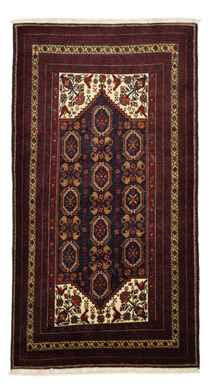 Baluch tapijt - 210 x 115 cm - donkerrood
