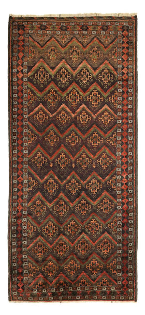 Loper Baluch tapijt - 294 x 141 cm - donker beige