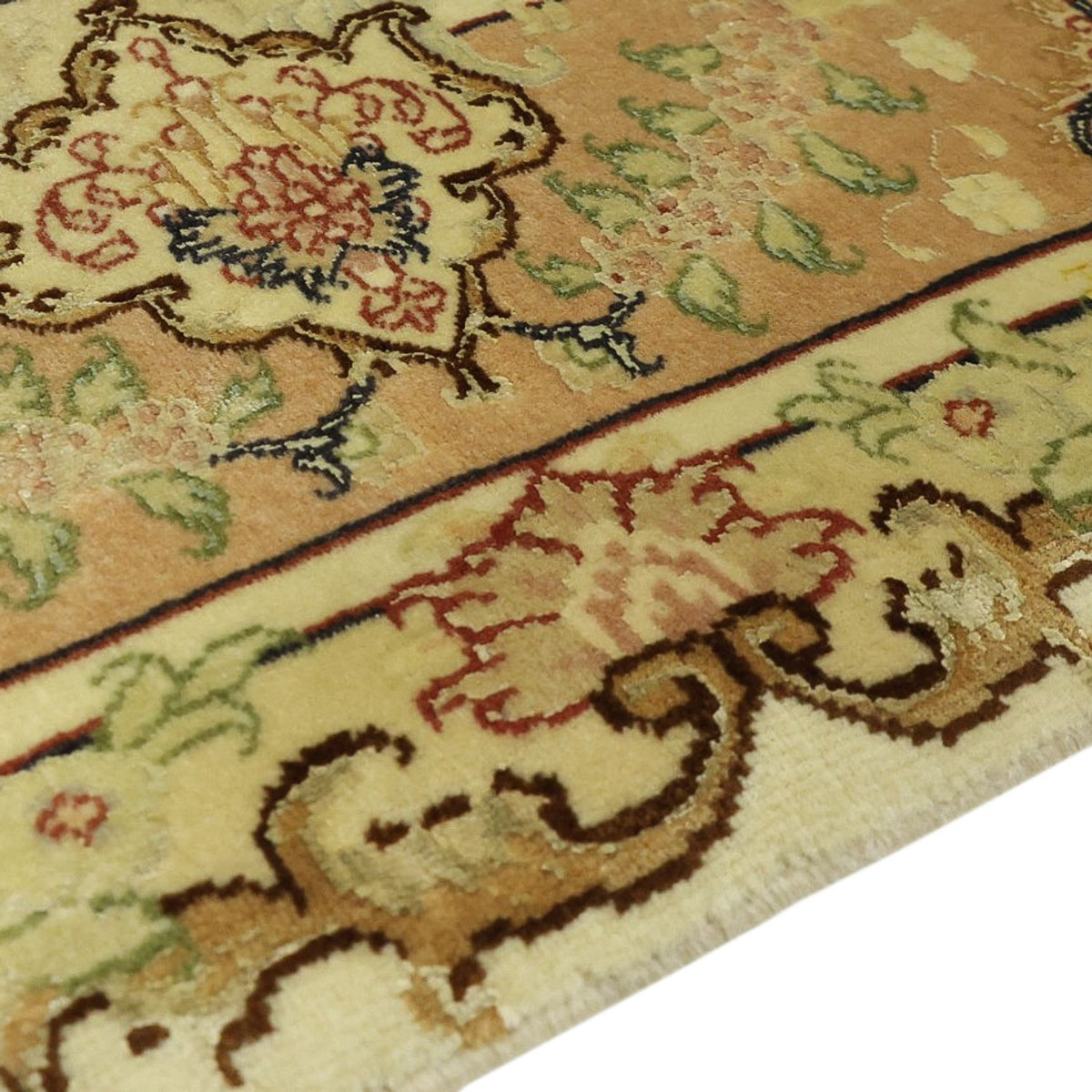 Perzisch tapijt - Tabriz - Royal - 208 x 149 cm - beige