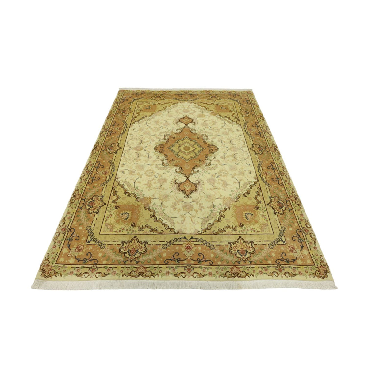 Perzisch tapijt - Tabriz - Royal - 208 x 149 cm - beige
