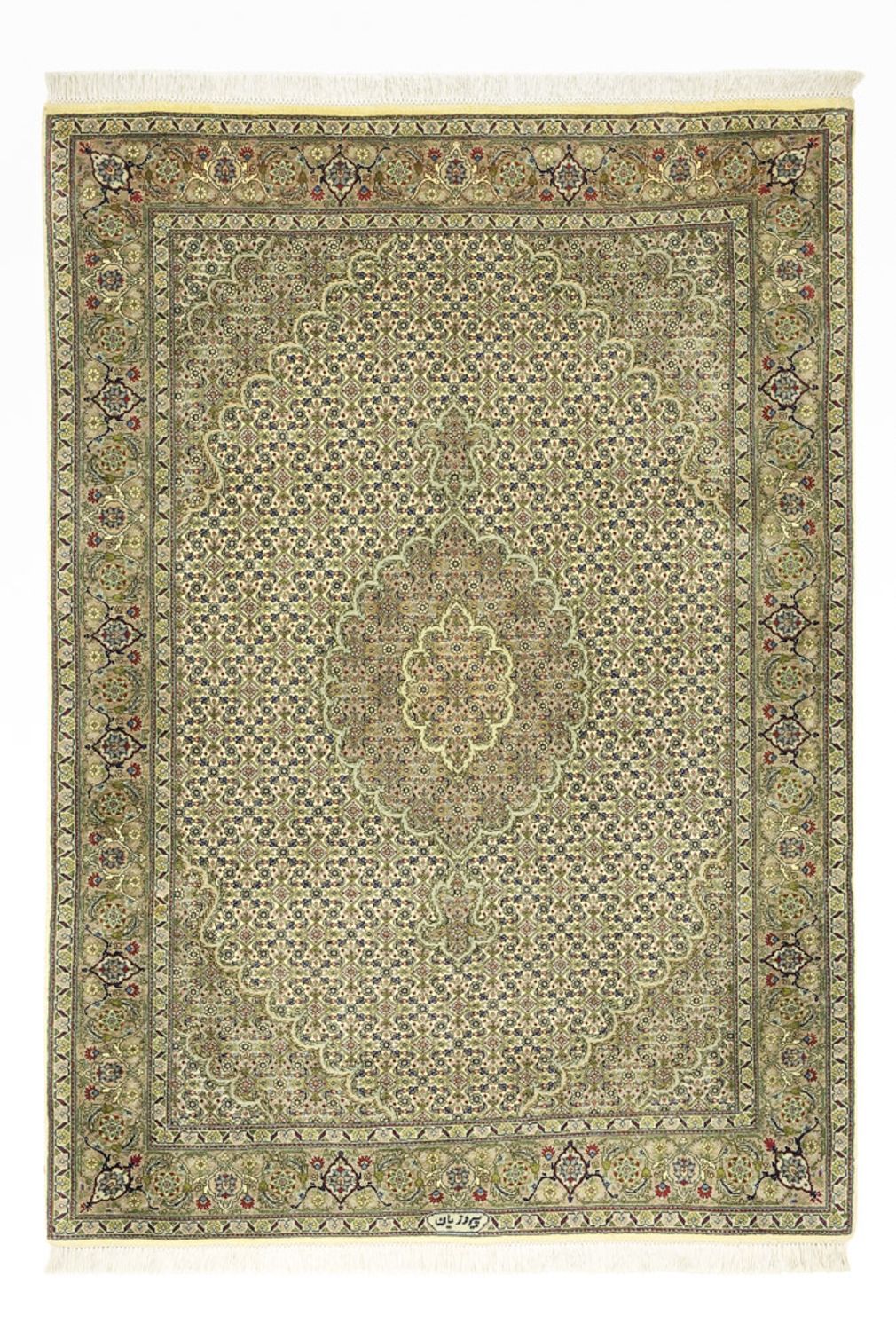Perzisch tapijt - Tabriz - Royal - 148 x 105 cm - zand