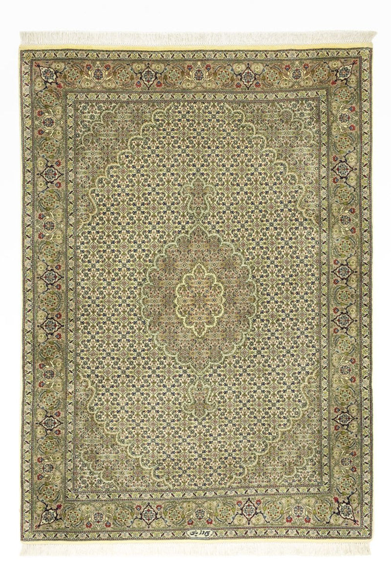 Perzisch tapijt - Tabriz - Royal - 148 x 105 cm - zand