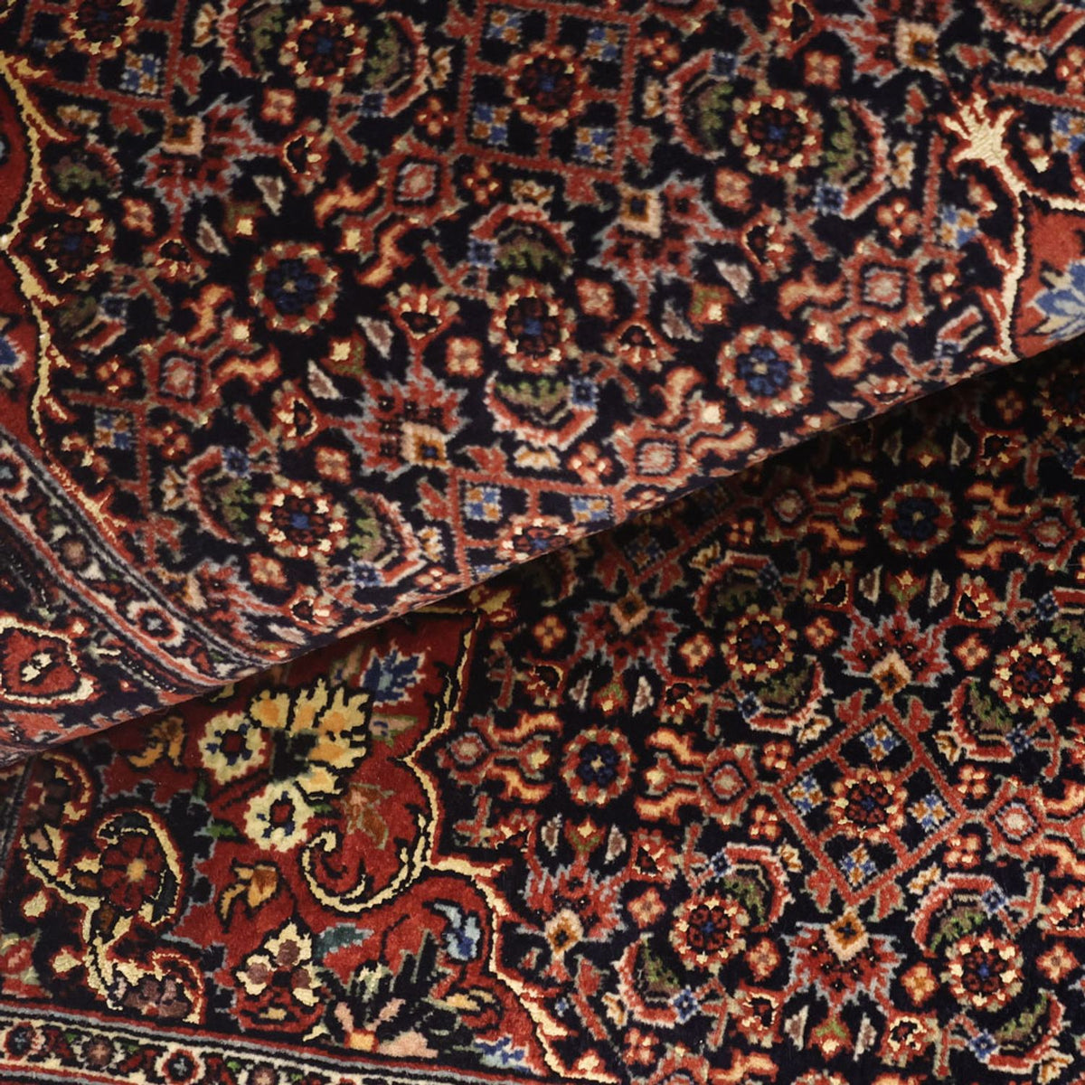 Perzisch tapijt - Bijar - 144 x 75 cm - donkerrood