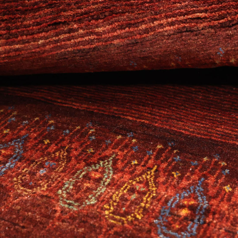 Gabbeh Tapijt - Kashkuli Perzisch - 131 x 82 cm - donkerrood