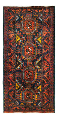 Loper Baluch tapijt - 198 x 98 cm - donkerrood