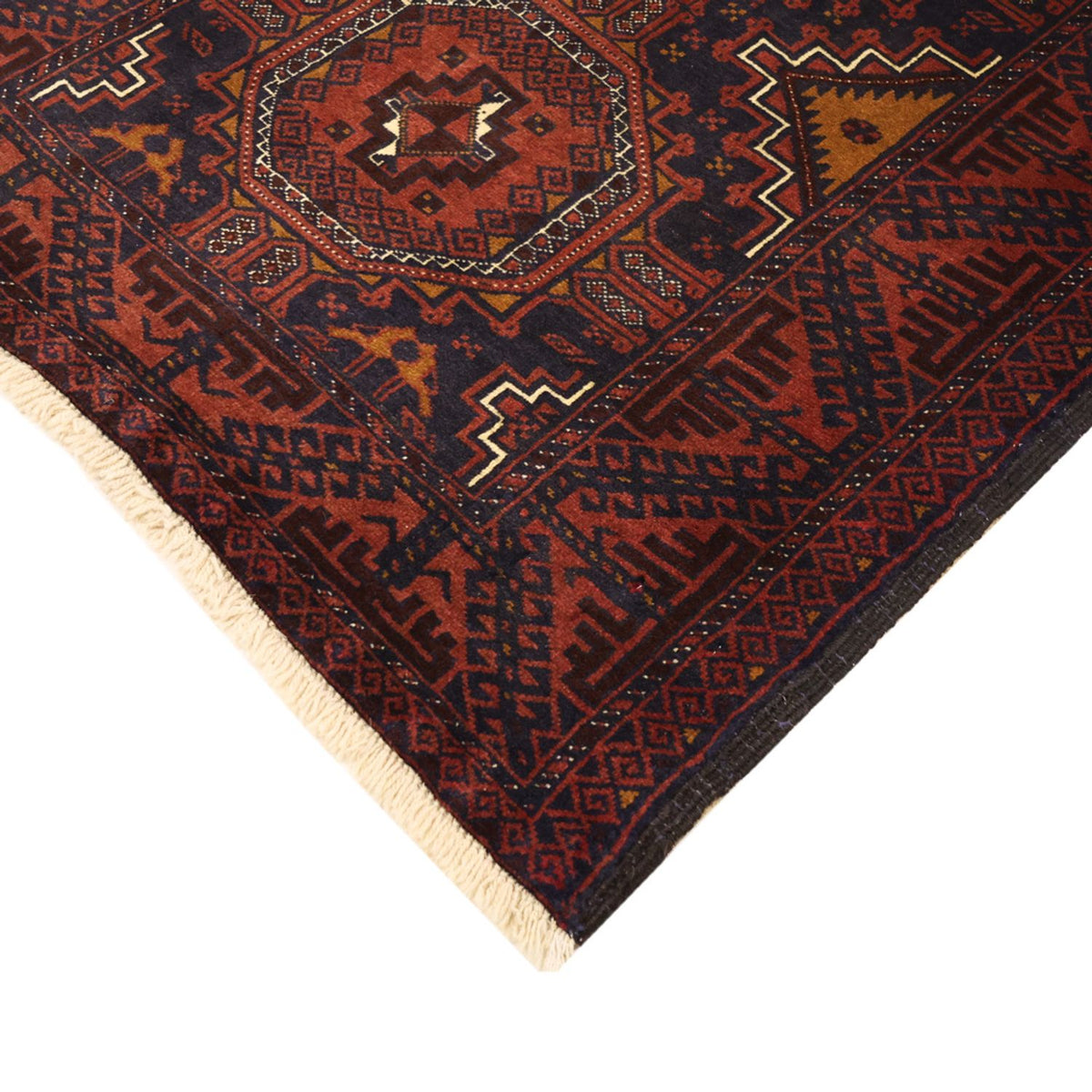 Loper Baluch tapijt - 198 x 98 cm - donkerrood