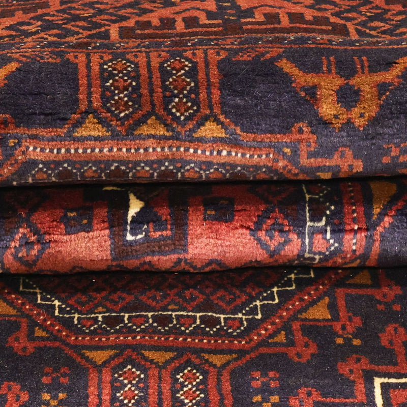 Loper Baluch tapijt - 198 x 98 cm - donkerrood