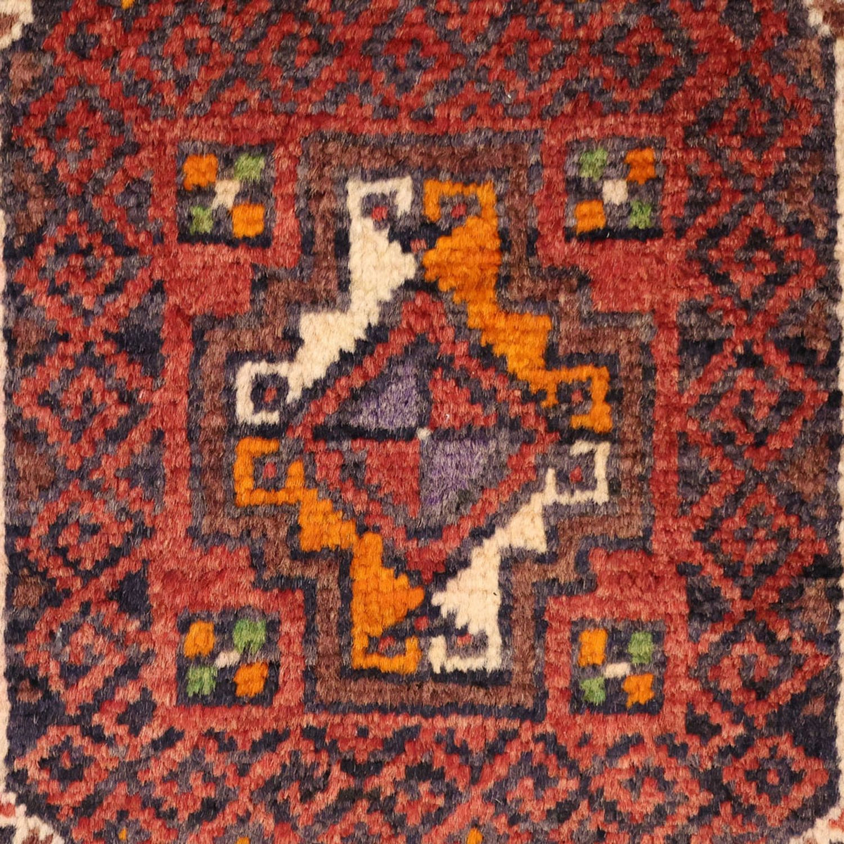 Loper Baluch tapijt - 194 x 98 cm - donkerrood