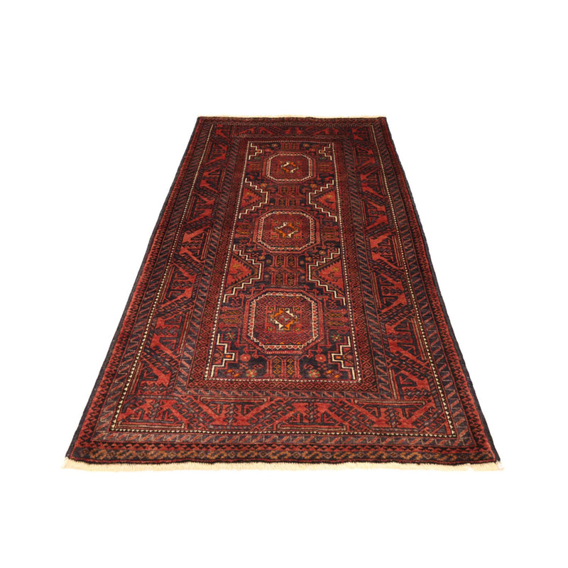 Loper Baluch tapijt - 194 x 98 cm - donkerrood