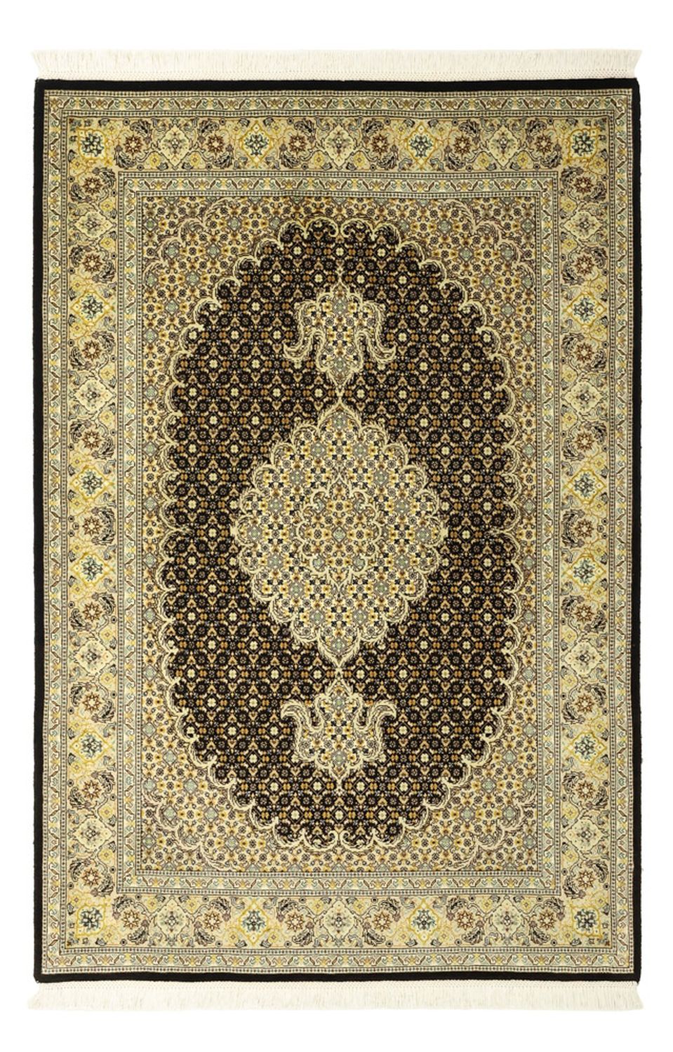 Perzisch tapijt - Tabriz - Royal - 148 x 100 cm - olijfgroen