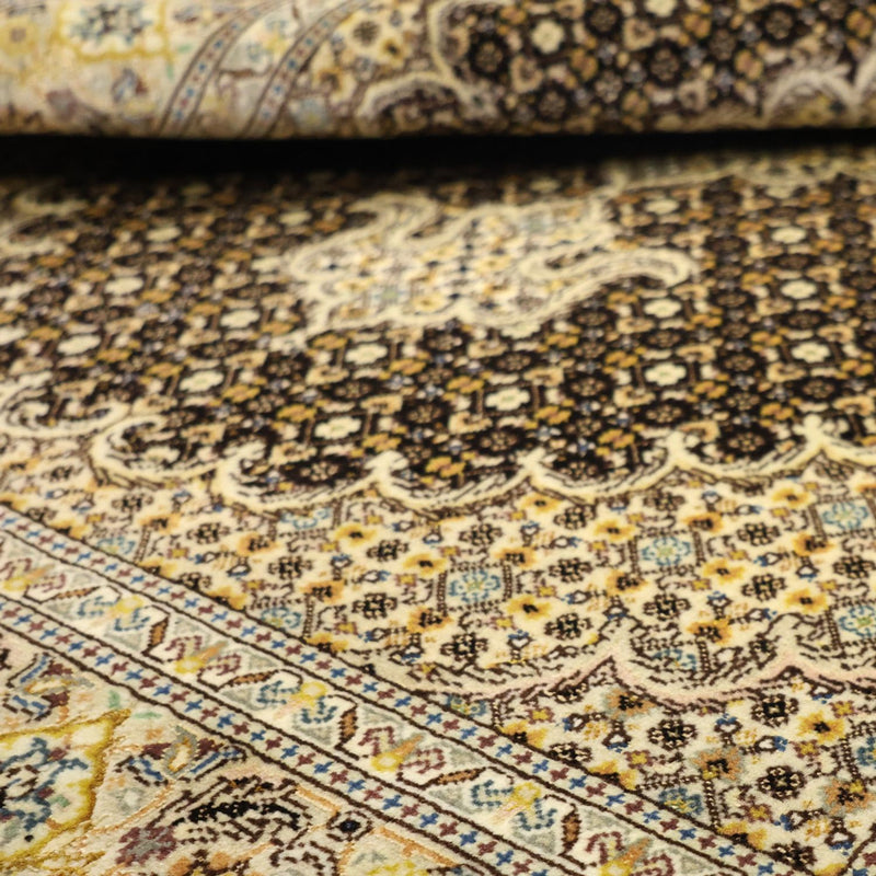 Perzisch tapijt - Tabriz - Royal - 148 x 100 cm - olijfgroen