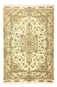 Perzisch tapijt - Tabriz - Premium - Zijden halsketting - 206 x 145 cm - beige