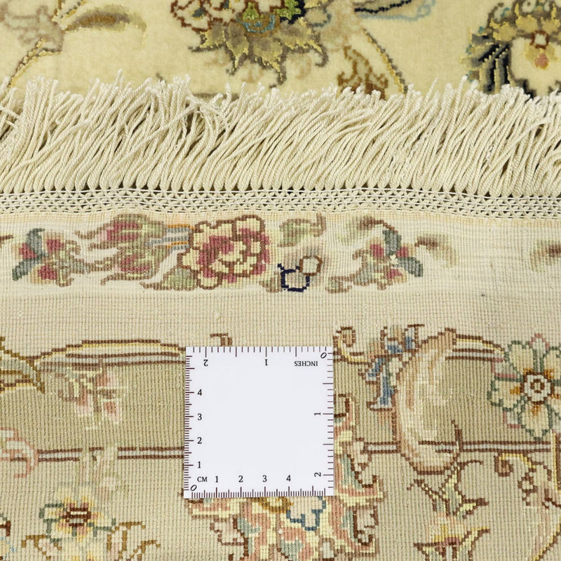 Perzisch tapijt - Tabriz - Premium - Zijden halsketting - 206 x 145 cm - beige