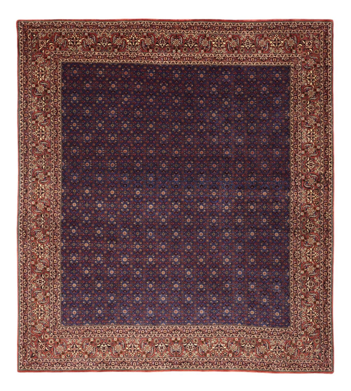 Perzisch tapijt - Bijar - Koninklijke - 286 x 255 cm - donkerblauw