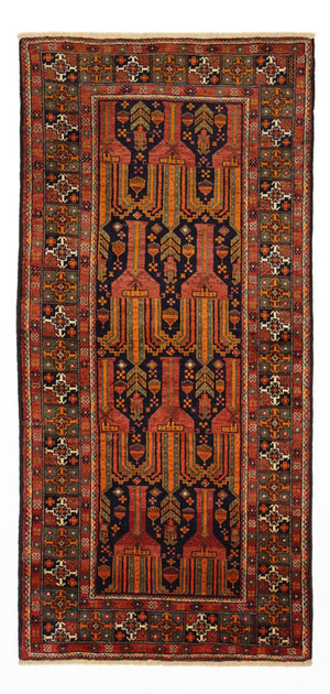 Loper Baluch tapijt - 237 x 113 cm - terracotta